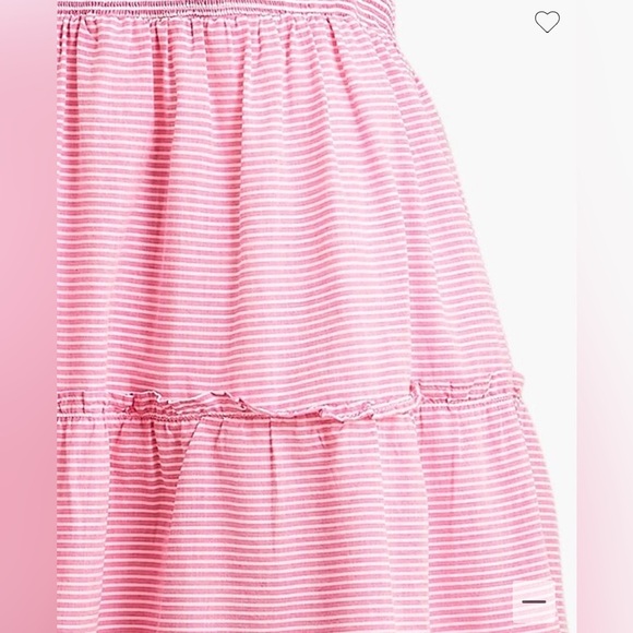 EUC J Crew Pink and White Striped Sundress Size L - Picture 2 of 7